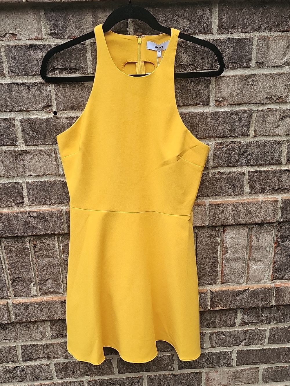 NWT Likely Gold Yellow Fit & Flare Dress